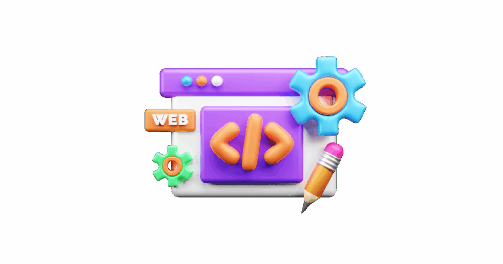 Webentwicklung und Design Symbole