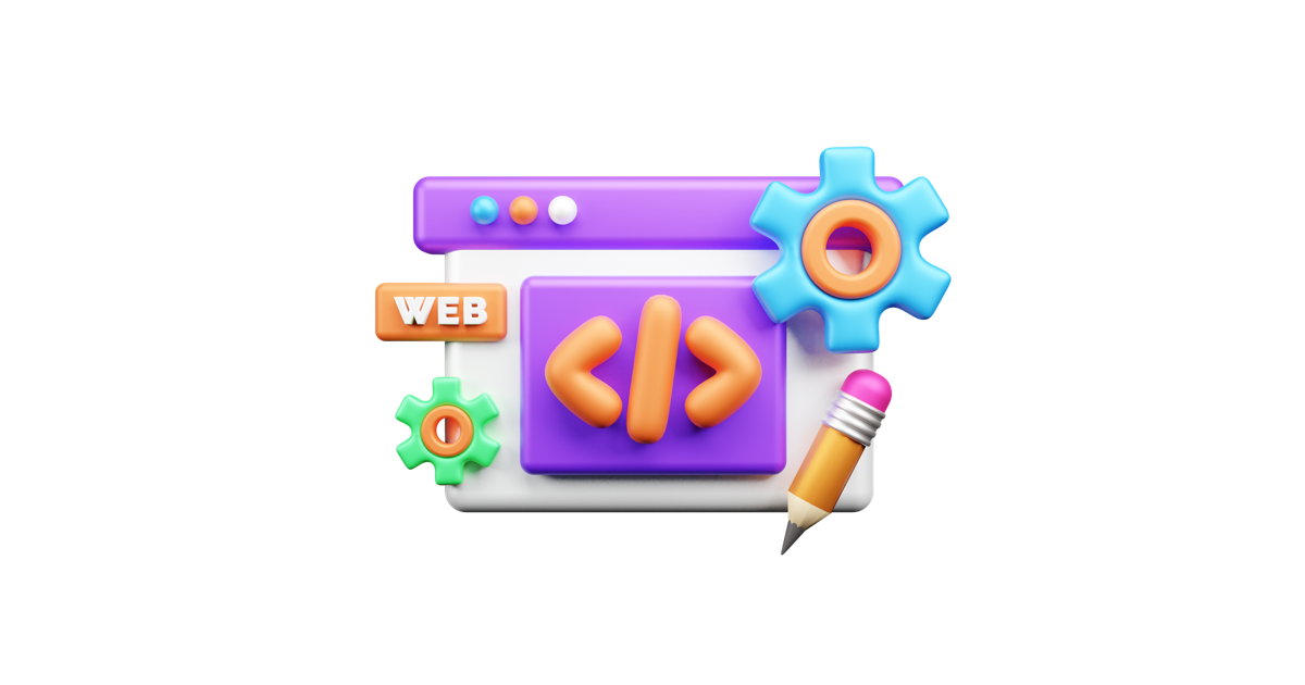 Webentwicklung und Design Symbole